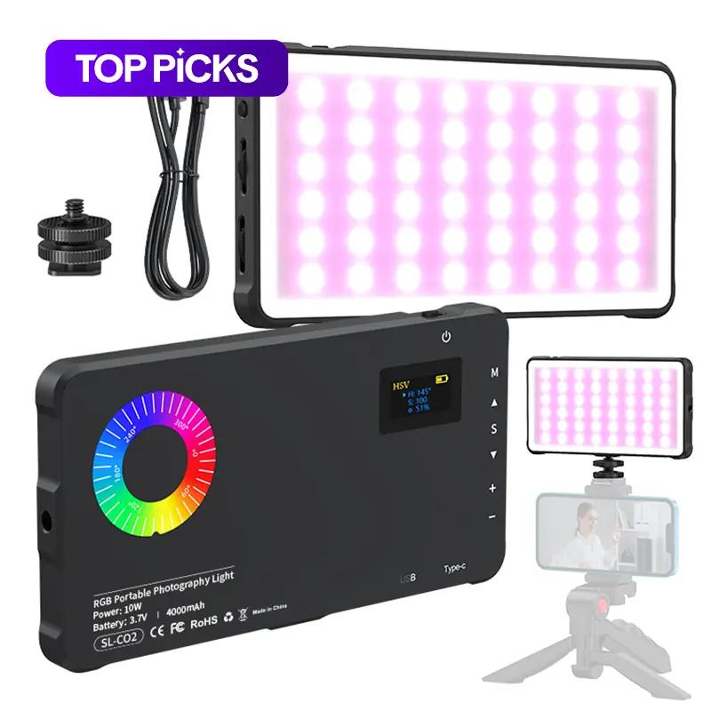 USB Rechargeable Photography Light, RGB Color-Changing, Travel-Friendly Camera Light for Cameras, Portable Selfie Light for Live Streaming & Vlogging, Camera Accessories #GLOBAL PICKS