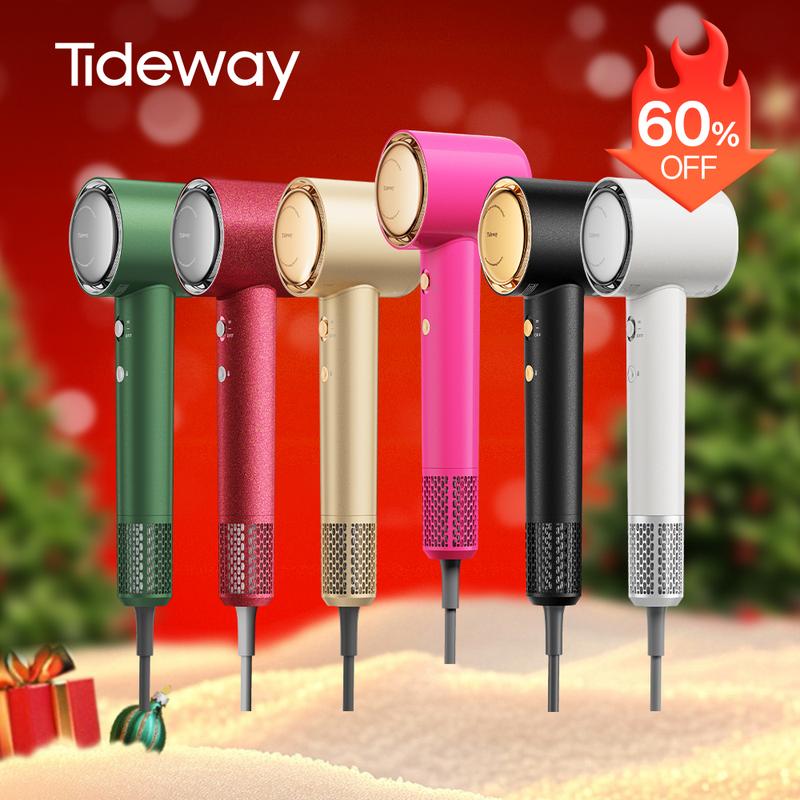 Tideway H11 Plasmix High-Speed Multifunctional Lightweight Hair Dryer - Plasma Ionic Hair Tool for Scalp Care, Intelligent Temp Control, Self-Cleaning, Anti-Static, Frizz-Free, Ideal Mom Gift for Christmas New Year