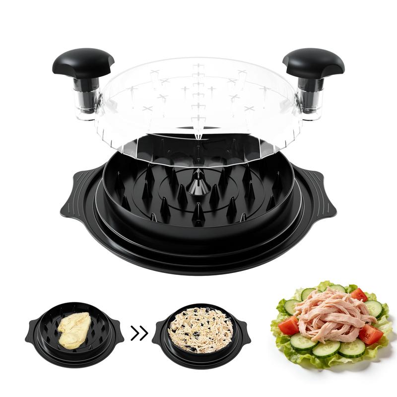 Triturador De Pollo-Large Chicken Breast Shredder Tool, Visible Lid Meat Cutter,ABS Chicken Shredded Machine with Anti-Slip Strip, Ergonomic Handle, BPA Free, Perfect Utensils for Pork,Beef,Chicken,Kitchen Gadgets,Vegetable Slicer Grill,desmenuzador