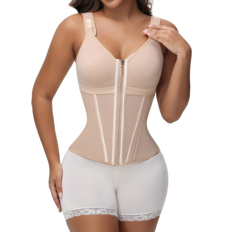 SHAPSHE Waist Shapewear for Women with Bra Girdle Workout Shapewear with Adjustable Shoulder Strap