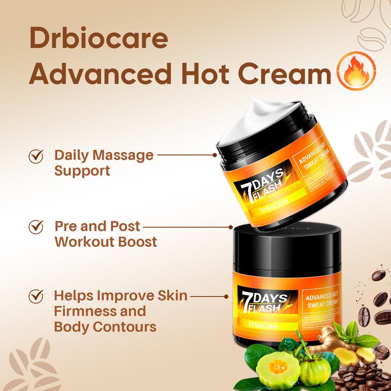 DrBioCare Sweat Enhancer Cream â Tone & Moisturize for Arms, Back, Thighs & Waist, Enhance Skin Elasticity, Smooth Body Care, 7 Days Flash Series