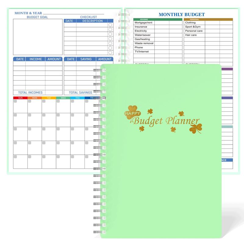 Cruel Summer A5 Monthly Budget Planner Notebook, 1 Count Money Budget Journal Note Book, Portable Undated Money Saving Budget Planner, Summer for Gift