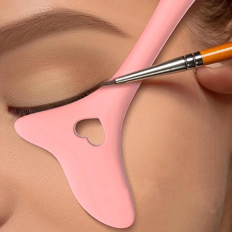 Reusable Silicone Eyeliner Mask Applicator, Durable, Compact, Lightweight, 1/2pcs Lazy Makeup Artifact, Plastic Material, Single Item Pack, No Ca Prop 65 Warning, Cosmetic