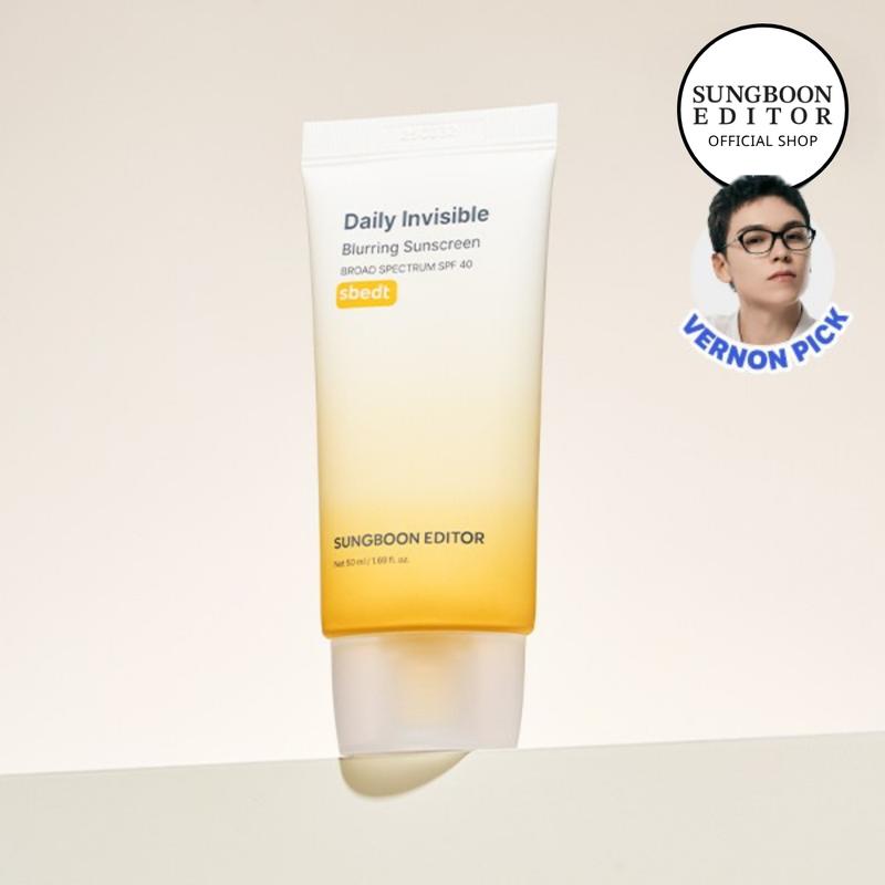 [Sungboon]  No Cast Blur-Filter Sunscreen SPF40 | Broad Spectrum Face Sunscreen | Lightweight, Non-Sticky, No White Cast| Sunscreen for Daily Use, Korean Sunscreen, Watery and Creamy Texture, Sunscreen for Sensitive Skin