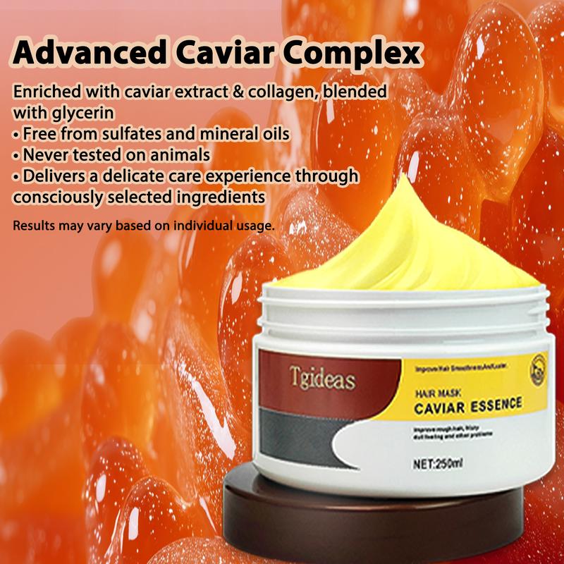 [TikTokShopBlackFriday] Tgideas Collagen Hair Mask with Caviar Extract-Deep Repair Hair Conditioning Treatment -Hair Mask for All Hair Types Conditioner Haircare