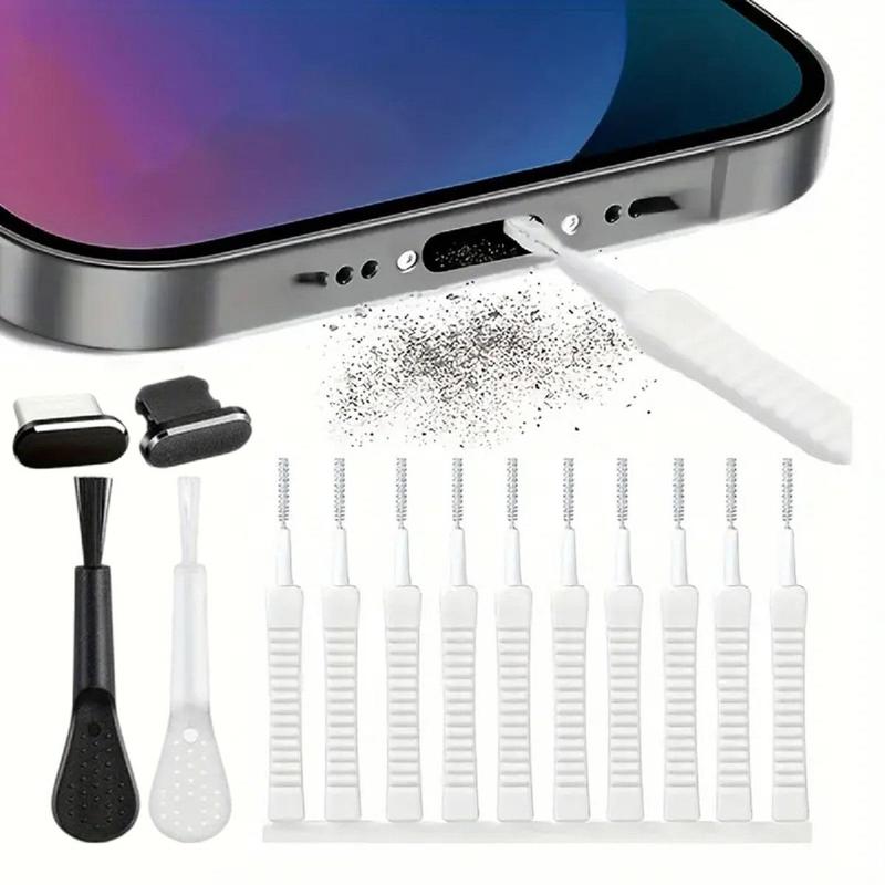 Phone Charging Port Cleaning Tool Kit, Portable Phone Cleaning and Camera Cleaner Tool, Maintenance Accessory Set for iPhone and Android Smartphones, Great Boyfriend Gift, Cleaning Kits