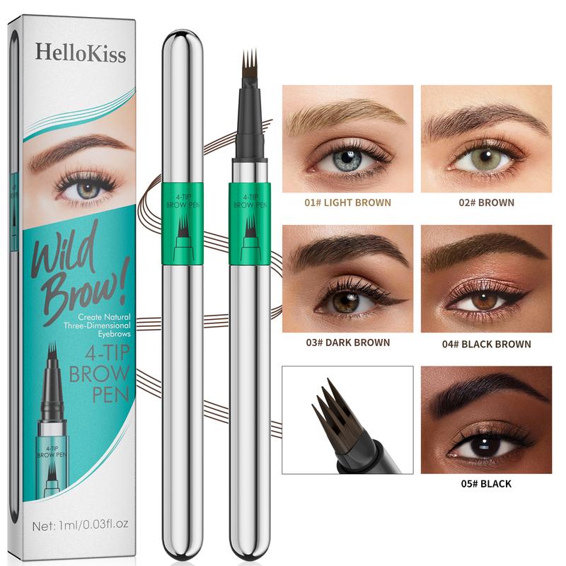 Waterproof Synthetic Hair Eyebrow Pencil Precision 4-Prong Design for Long-Lasting Makeup Crafts Exquisite Looks The Perfect Christmas and New Year Gift for Women