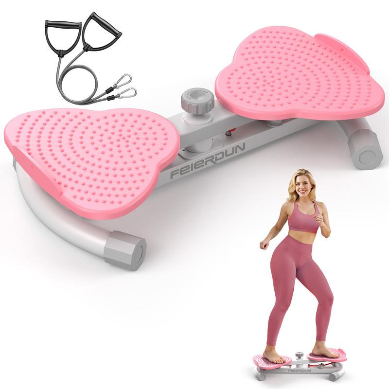 Feierdun Waist Twisting Board - Silent Ab Core Trainer with Resistance Bands, Non-Slip Ab Training Exercise Equipment, 330lbs Capacity Tighten Waist Home Gym Equipment for Home Workouts
