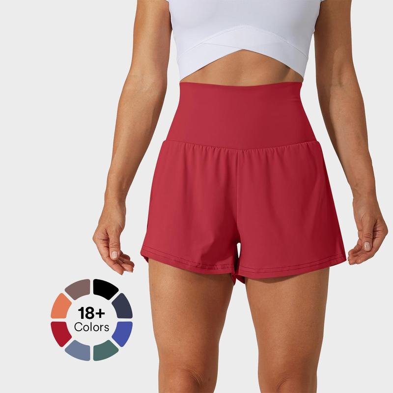 Halara Super High Waisted Back Pocket & Side Hidden Pocket 2-in-1 Yoga Shorts 3", Summer Running Shorts for Women, Sports Workout Shorts, Gym Outfit #NovaTopFinds #RushReady2025