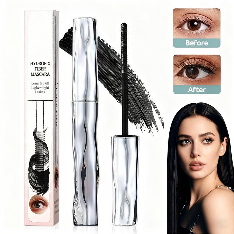 Waterproof quick-drying curling mascara - upgraded iron rod mascara, steel tube eyelash primer, long-lasting, no makeup, no clumps, no smudges, can create long, thick, three-dimensional long-lasting eyelashes.