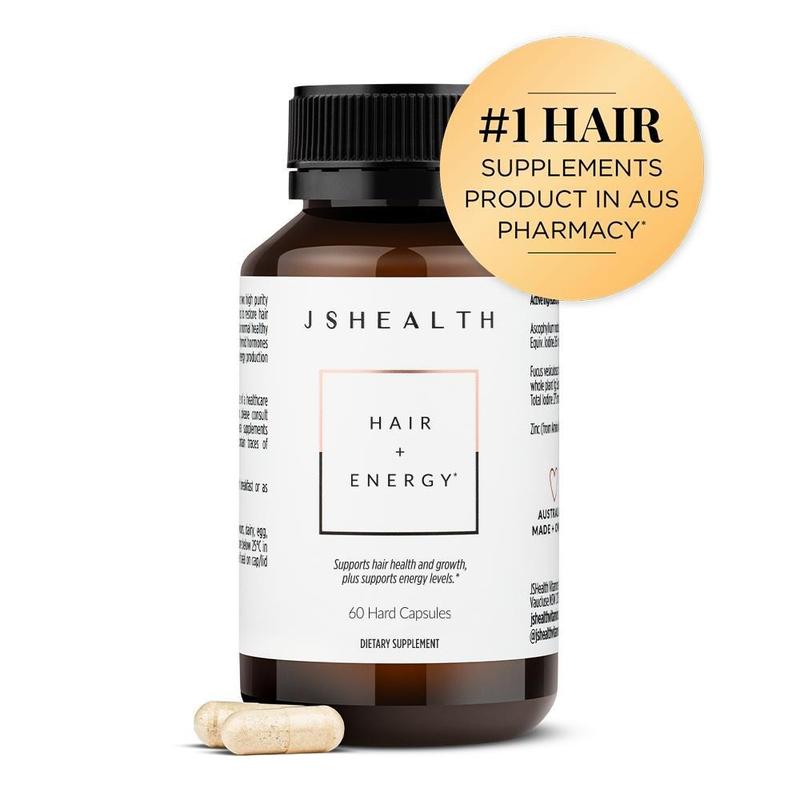 JSHealth Hair + Energy | Hair Vitamins Supplement for Daily Vitality | Advanced Formula