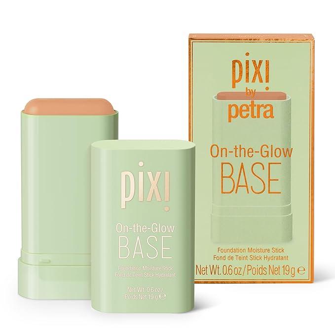 Pixi On-the-Glow BASE | Sheer Coverage Tinted Balm Stick | Hydrating Skin Tint for Natural Dewy Glow | Lightweight, Breathable Complexion Enhancer | Buildable Tinted Balm for Radiant Coverage & Nourishing Moisturizer
