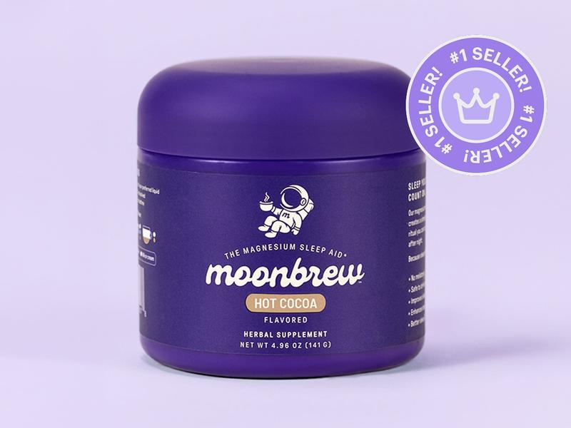 MoonBrew Sleepy Hot Cocoa – Melatonin-Free MagnesiREM Sleep Drink