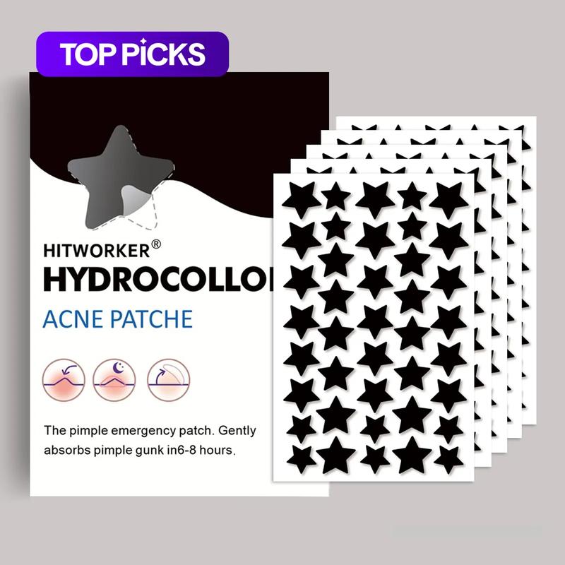 Star Shaped Hydrocolloid Gentle Acne Cover Patches, 200/400pcs/box Acne Cover Patches, Skin Care Products for Women & Men, Acne Pimple Patch, Acne Spot Stickers