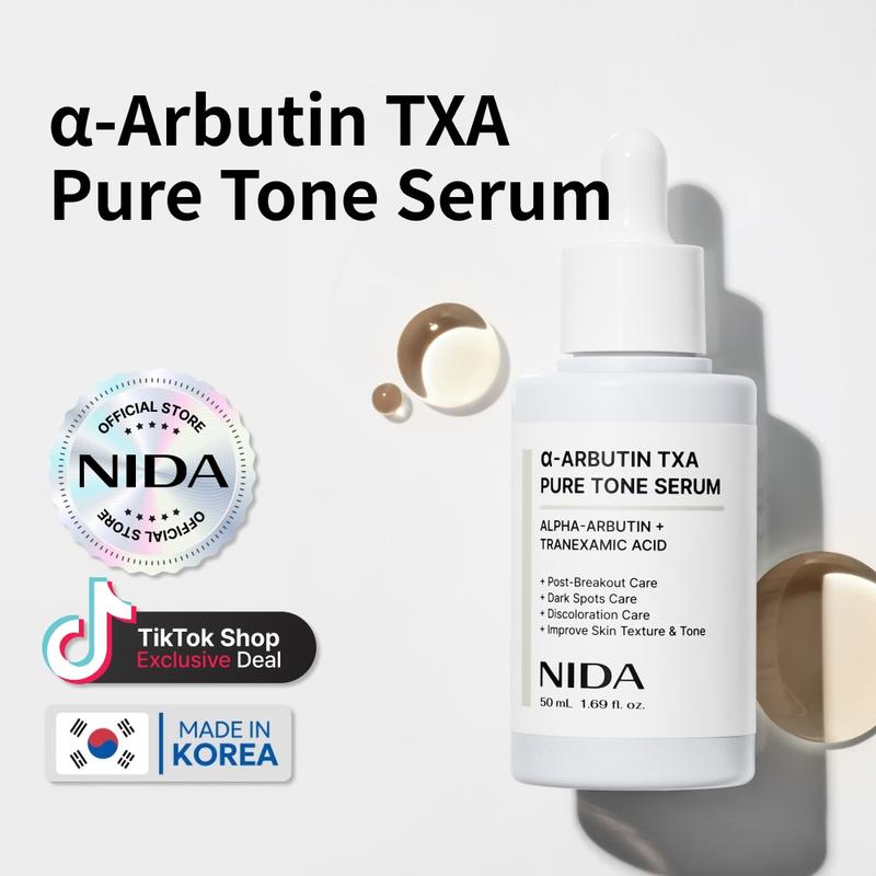 NIDA alpha-Arbutin TXA Pure Tone Serum Dark Spots Skin Tone Glow