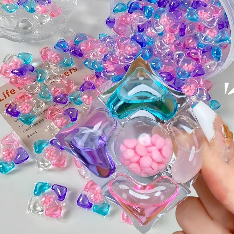 30/60/70/90pcs Laundry Detergent Balls, Laundry Pods, Lavender or Camellia Scent, Deep Cleaning Concentrated Liquid, Stain Removal, Low-Foam Easy Wash