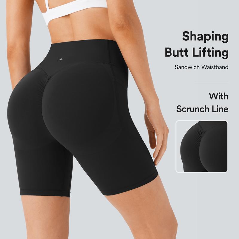 【Creator’s Pick】Halara UltraSculpt High Waisted Scrunch Butt Lifting Tummy Control Pocket Shaping Workout Biker Shorts 5"/7" #SwimWeek