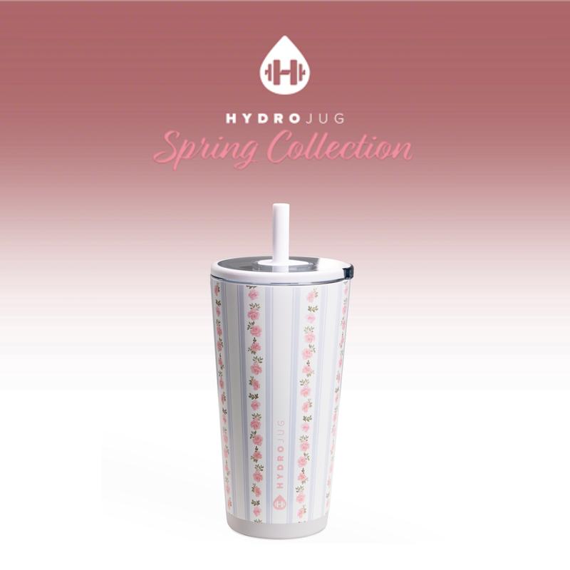 Hydrojug Everyday Tumbler - Double-Wall Vacuum Insulated Flexible Straw Drinkware Bottled
