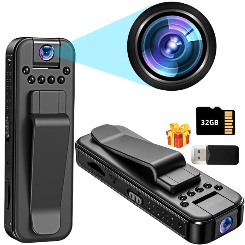 Wireless Vlog Body Camera, Wearable Body Cam with Night Vision and 180° Rotating Lens, Portable Sport DV Camcorder for Outdoor Sports – Skiing, Cycling and Hiking, Cool Gadgets