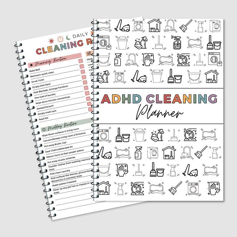Household Daily Cleaning Schedule Planner, Weekly Dated Planner, Cleaning Tasks Planner, Organizer, 1 Count Cleaning Checklist Schedule Notebook, Cleaning Planner Notebook, Cleaning Routine, Office Stationery & Supplies #GLOBAL PICKS