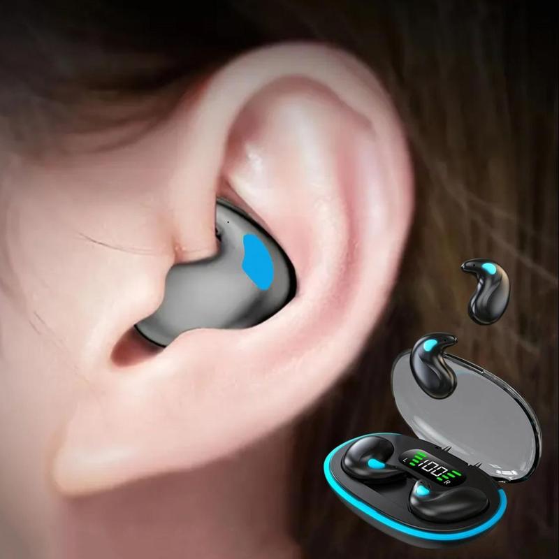 Wireless Headphones, Invisible Bluetooth-Compatible Sleeping Multifunctional Earbuds with Noise-Cancelling and Noise-Isolating Design, Comfortable Electronic Headset, Great Back-to-School Gift for Friends