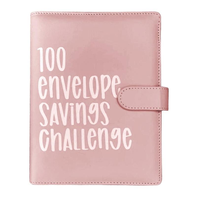 100 Envelope Saving Challenge Binder, Budget Binder, Monthly Budget Planner and Savings Challenge Planner, Money Organizer Notebook, Savings Tracker Organizer