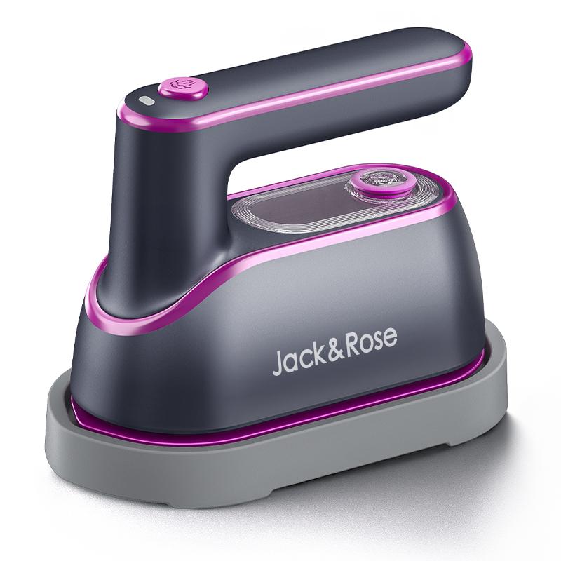 Jack&Rose 2-in-1 Steam Iron & Clothes Steamer - Handheld Portable Garment Wrinkle Remover, Fast Heat-Up, Large Soleplate, 150ml Water Tank - Lightweight for Home, Travel, Summervibes