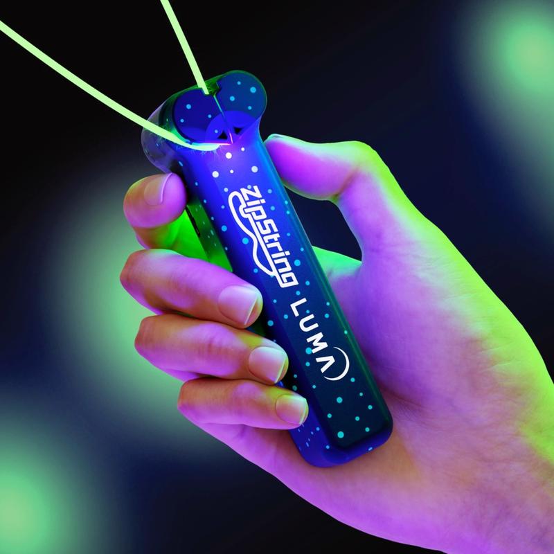 ZipString Luma Glow-in-the-Dark Flying String Toy with LED Lights | USB-C Rechargeable | STEM Fidget Toy for Kids & Adults