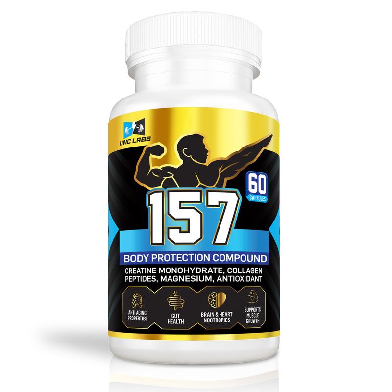 157 Amino Blend Plus Creatine Magnesium & Antioxidants - Scientifically Optimized Formula for Joint Tissue & Gut Health - Natural Ingredients - 60 Capsules
