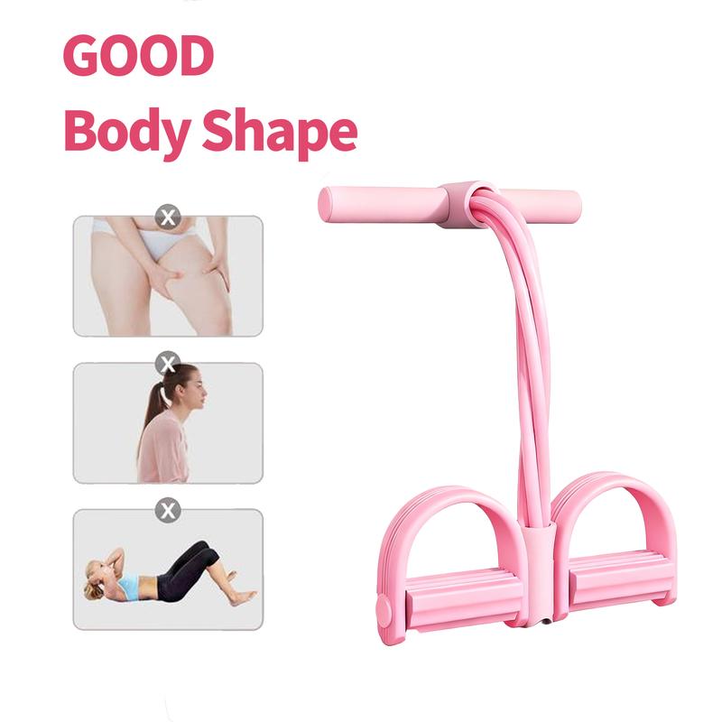 Multi-functional Pedal Resistance Band Trainer – Portable Foot Pedal Fitness Equipment Home Gym Full Body Workout Machine, Exercise Sit-ups, Yoga, Abdominal Training