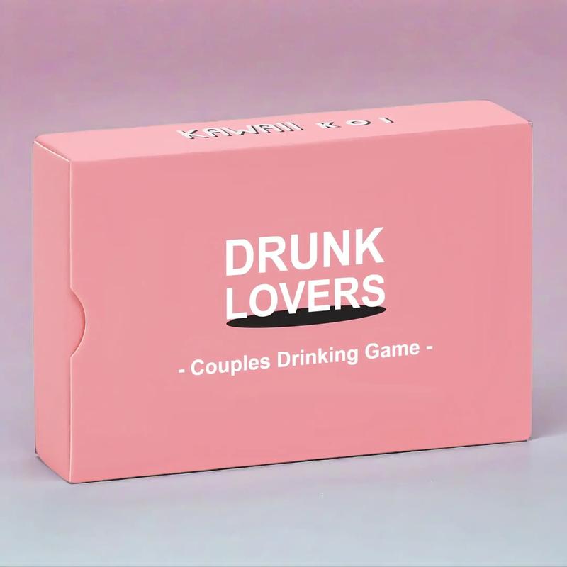 Couples Drinking Game for Date Night, 1/4 Boxes Card Game Sets, Party Board Game, Fun Anniversary or 21st Birthday Party Tabletop Game, Drinking Board Games