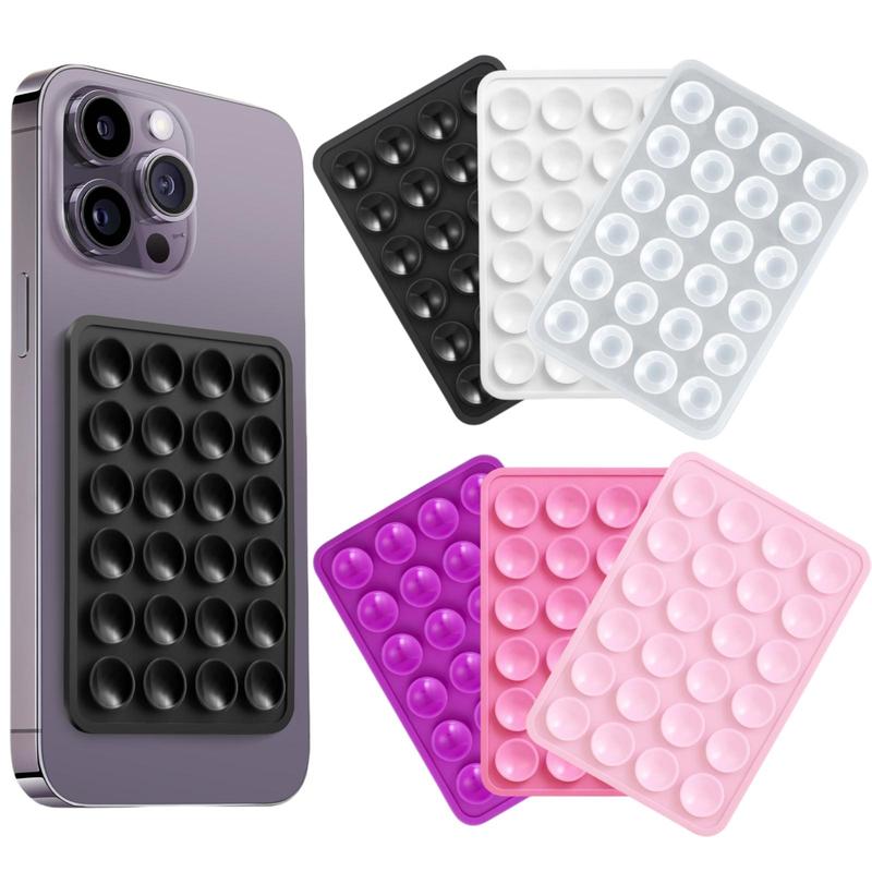 Mixed Color Suction Cup Phone Case Mount, Universal Adhesive Phone Back Holder, Suction Cup Phone Stand, Universal Phone Accessories for iPhone and Android, Phone Holder, Multipurpose Phone Holder, Vacuum Phone Grip, Smartphone Stand