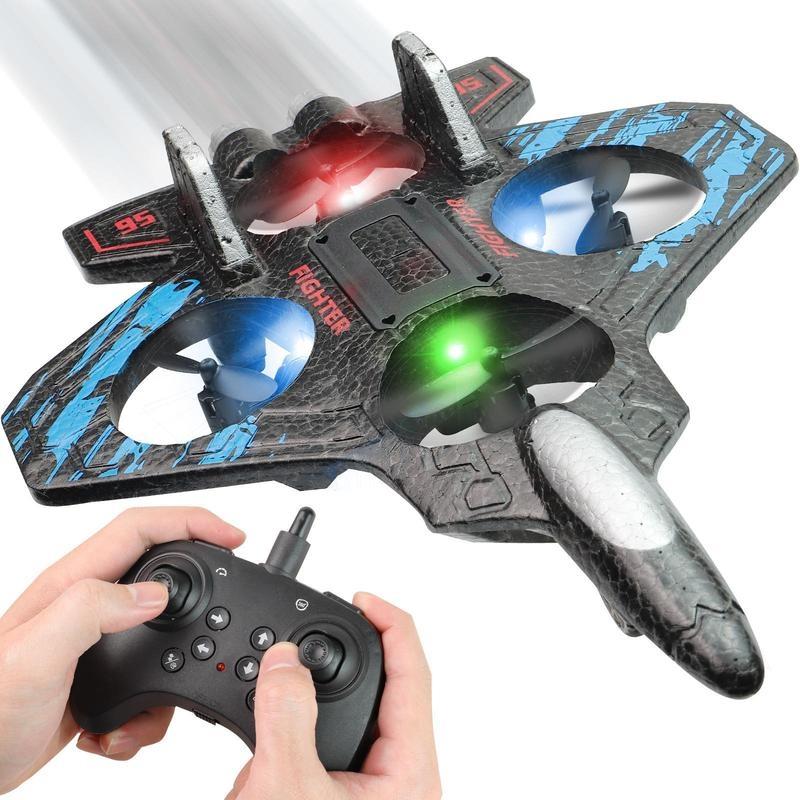 Remote Control Jet Airplane Toy, 360° Flip with Light Function, Outdoor Adventure Flight Toy for Kids, RC Airplane Trainer, Remote Control Aircraft