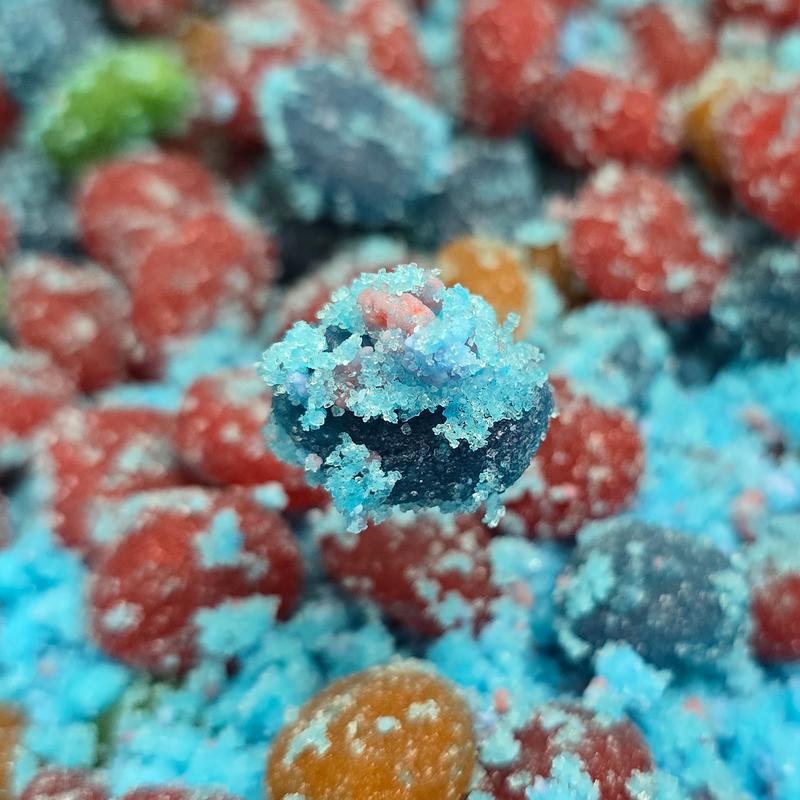 Poppin Crunch Cotton Candy Gushers Candy Snacks 1 - 2 LBS - Choice of Sweet or Sour Bonbon Candies Corn Sugar