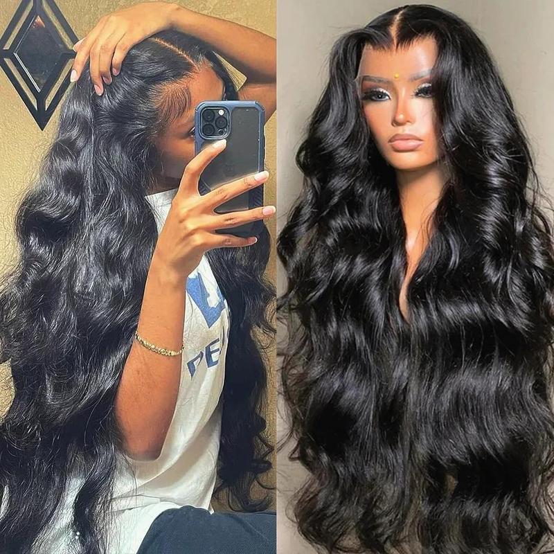 Tuneful HD Transparent 13x6 Lace Front Hair Wigs P4/27 Highlight Raw Brazilian Body Wave Pre Plucked Human Hair Wig 180 Density 99j Lace Frontal Wigs For Women SummerVibes