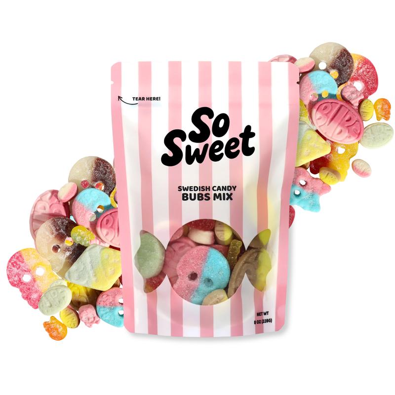 SoSweet Swedish Candy BUBS Mix (1/2lb)(Vegan)