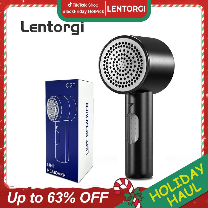 LENTORGI Fabric Shaver, Electric Lint Remover, Lint Roller, Rechargeable, for Clothing, Sweater, Sheets, Couch, Blanket, Home Use, Appliances Durable