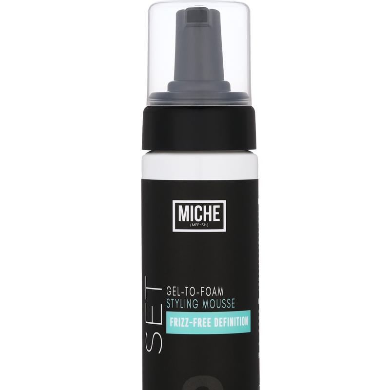 [MICHE] Gel-to-Foam Styling & Defining Mousse | Infused with botanical extracts | Hair  Mousse for Curly & Wavy Hair, Tames Frizz - Miche Beauty