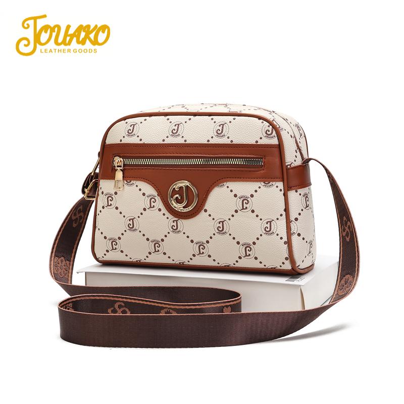 JOUAKO Bags For Women Fashion Patterned Crossbody Bag Classic Printed Front Zipper Pocket Sling Bag Street-chic Shoulder Bags #928