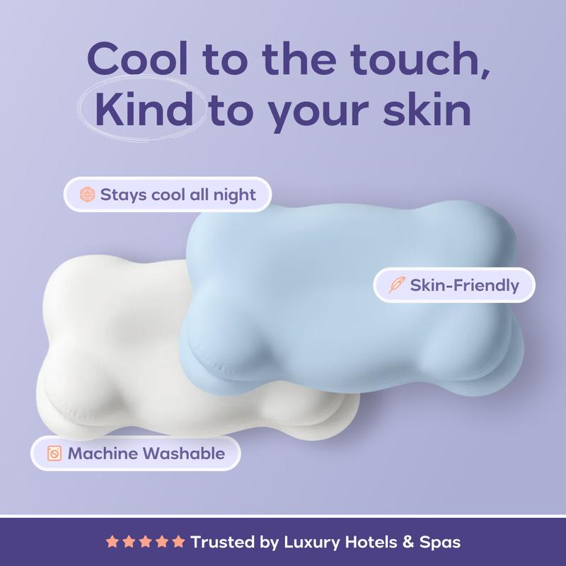 Mellow Sleep | Cloud Cooling Pillowcase - Silky Smooth Wrinkle Free - Stays Cool All Night - Skin Friendly - Machine Washable - Trusted by Luxury Hotels & Spas