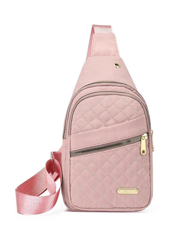 Graphic Quilted Design Fanny Packs for Women, Multi-pocket Design Bum Bag, Summer Versatile High-quality Commuting Bag