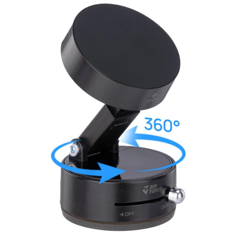 Joytutus 360° Rotatable Vacuum Suction Car Phone Holder for Apple & Android with Powerful Suction GPS Navigation Hands-Free Calls Compact Design 10KG Support Foldable Extendable Retractable