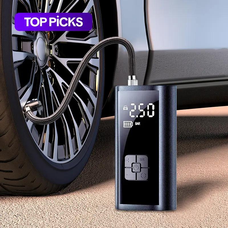 Portable Wireless Car Air Compressor Pump, Cordless Tire Pump, Portable Tire Inflator, Tire Inflator Tool, Tire Inflation Tool, Multifunctional Electric Air Pump for Car, Bicycle Tires and Balls #GLOBAL PICKS