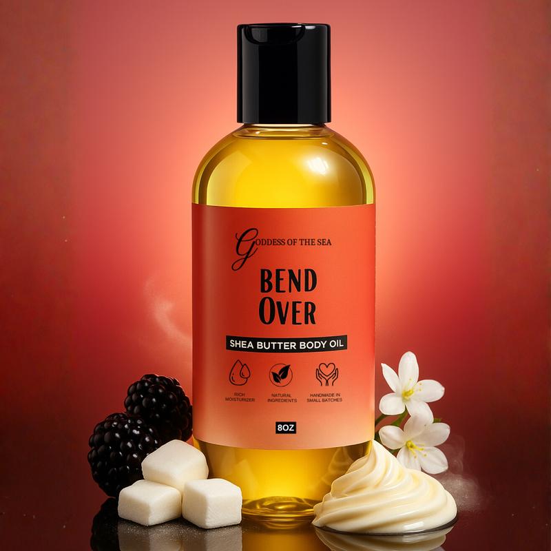 Shea Butter Body Oil – Deeply Nourishing, Lightweight Hydration with Almond Oil, Jojoba Oil & Vitamin E – Natural Moisturizer for Soft, Radiant Skin – 8oz