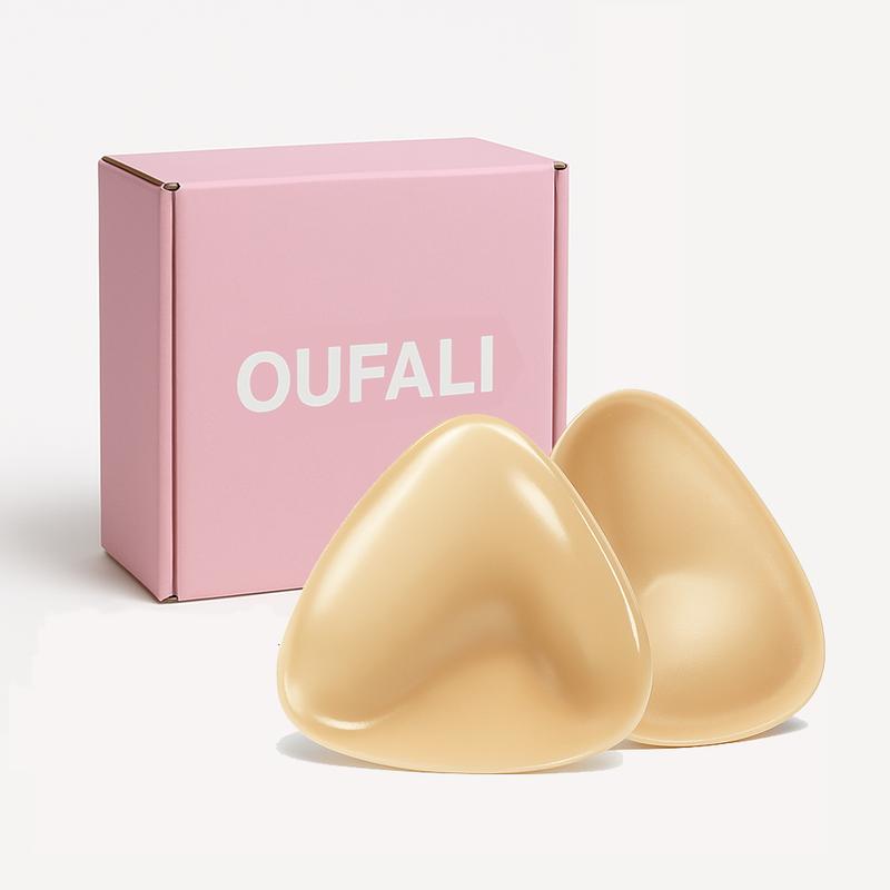 OUFALI Push Up Sticky Inserts Double-Sided Adhesive Ultra Boost Padding Inserts for Bikini Swimsuit Sports Strapless Bra