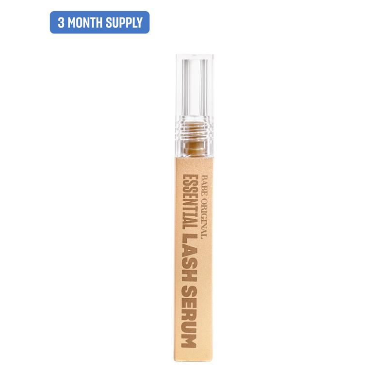 Essential Lash Serum, Babe Lash Eyelash Serum, Longer Looking Eyelashes, Advanced Lash Enhancing Treatment with Biotin & Amino Acids for Natural Lashes & Lash Extensions, Easy Application, Vegan & Cruelty-Free