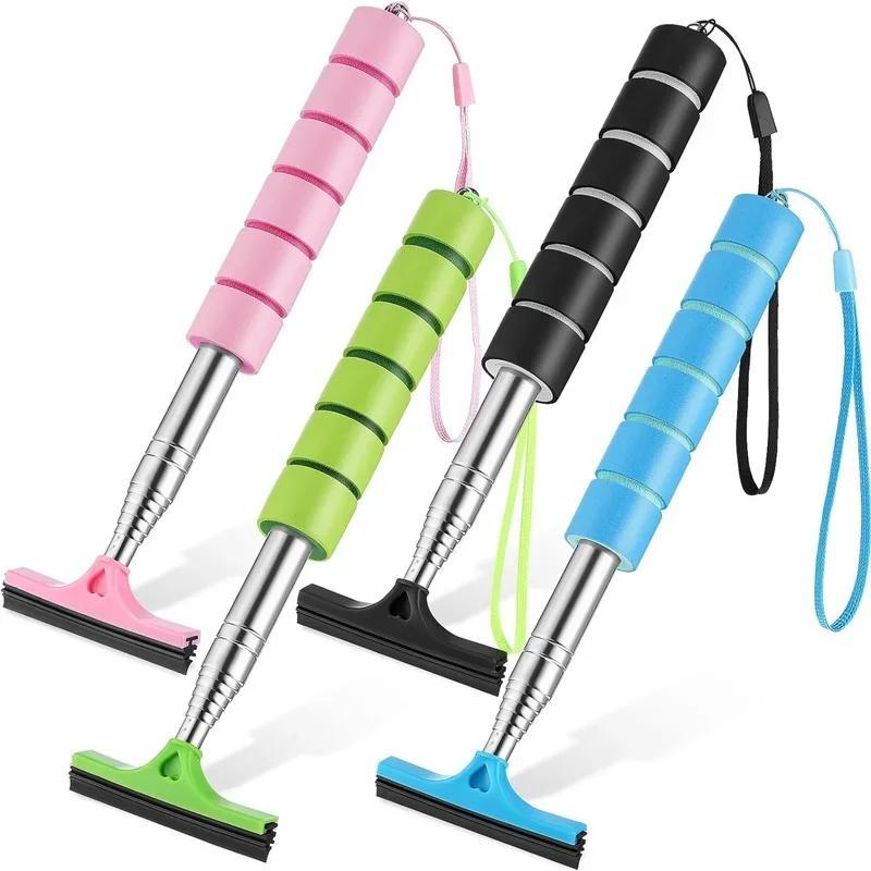 Retractable Car Rearview Mirror Wiper, 1 Count Portable Rain Cleaning Tool and Water Remover for Rearview Mirror and Glass, Windshield Cleaner, Car Cleaning Supplies