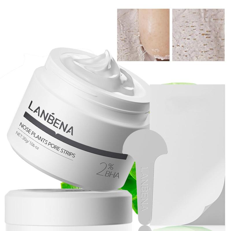 LANBENA Blackhead Remover Peel Off Mask V2.0 with 60 Sheets Paper Strip for Face and Nose Deep Cleansing Nose Strips, Skincare Comfort