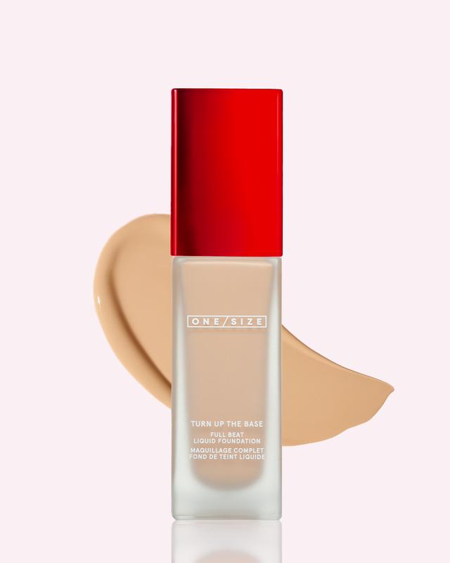 Turn Up The Base Full Beat Liquid Foundation - Full Coverage, Soft Matte, Longwear, Waterproof, Sweat-Proof, Silicone-Free Blurring Foundation