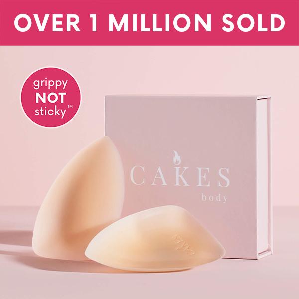 grippy CAKES triangles - The "not sticky" triangle nipple covers - Does NOT provide lift.